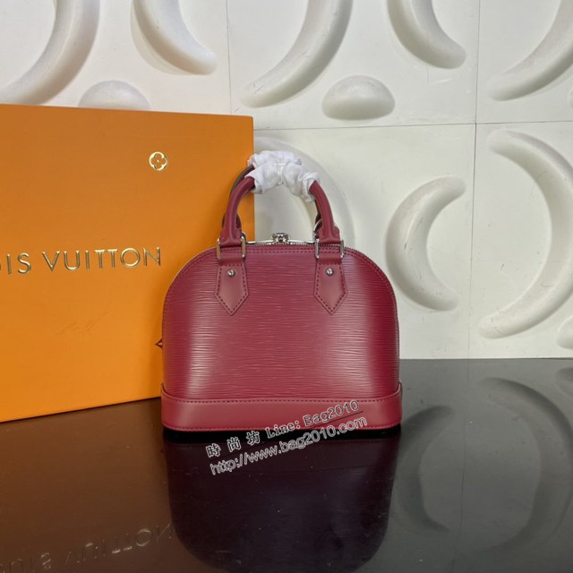 lv路易威登專櫃2022新款Epi皮革Alma BB手袋 lv提花寬肩帶休閒手提包 M59345 M59346 M59357 M59358 ydh4967